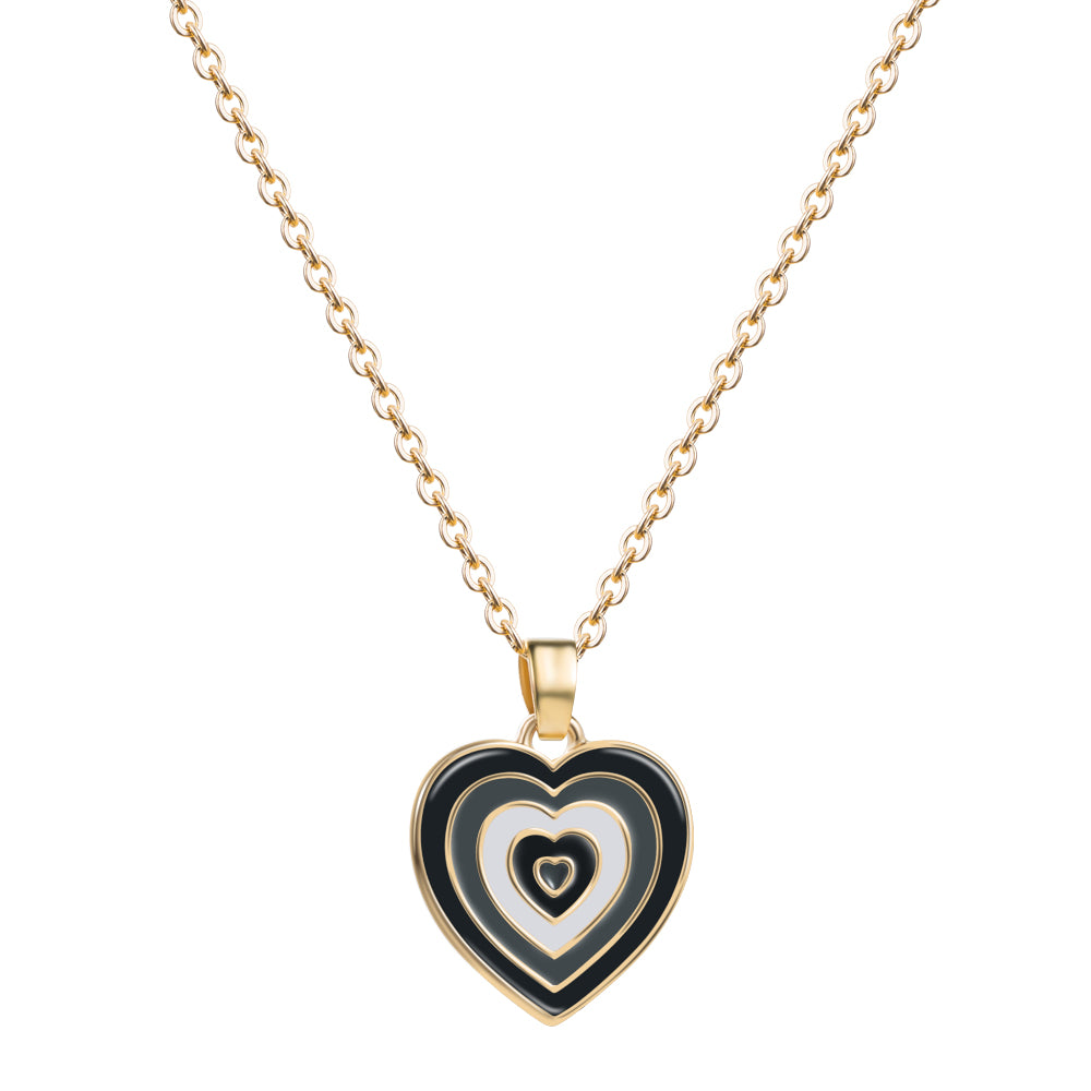 Gold Chain With Beautiful New Heart Pendant Necklace Jewellery For Girls - Korean Jewellery Necklace For Girl Stylish