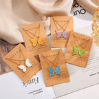 2pcs Enamel butterfly Necklace Set For Girls | Korean Jewellery For Girls