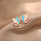 Enamel Butterfly Korean Jewellery New Colorful Earings Jewellery For Girls Stylish