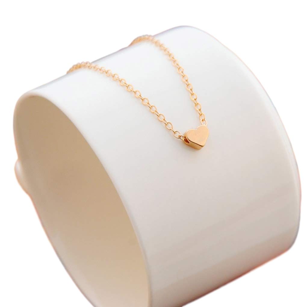 Heart choker Necklace Jewellery For Girls - Gold Chain Neck Statement Collar Chains Choker Shining Female Choker Korean Jewellery