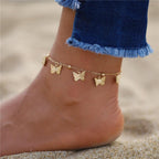 Golden Chain & Butterfly Anklet Jewellery For Girls Fishtail Chain Fashion Personality Korean Jewellery