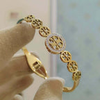 Luxury Stainless Steel 18k Gold Plated Fashion Tory Bracelet Bangles For Girl | Women