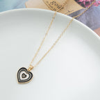 Gold Chain With Beautiful New Heart Pendant Necklace Jewellery For Girls - Korean Jewellery Necklace For Girl Stylish