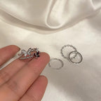 4PCS Korean Jewellery Butterfly Ring Set For Girls | Finger Rings Party Jewelry Gifts
