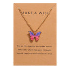 Korean Jewellery Gold Chain With Beautiful Butterfly Necklace Jewellery For Girls - Gold Chain Neck Statement Chains Shining Female Stylish Korean Jewellery