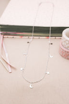 Star Moon Choker Necklace Jewellery For Girls - Chain Neck Statement Collar Chains Choker Shining Female Choker Korean Jewellery