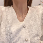 Korean Jewellery Gold Hello Kitty Cute Cat Clavicle Chain Aesthetic Necklace For Girls | Jewelry Gift | Korean Jewellery Necklace