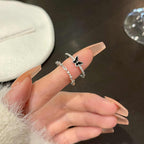 2PCS Korean Jewellery Butterfly Ring Set For Girls | Finger Rings Party Jewelry Gifts
