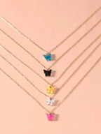 Korean Jewellery Golden Chain & Acrylic Butterfly Bracelets For Girls Gold Chain Fashion Personality Beautiful Jewellery For Girls