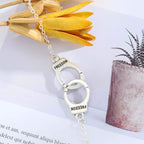 Silver Handcuffs Anklet For Girls Stylish - Korean Jewellery For Girls