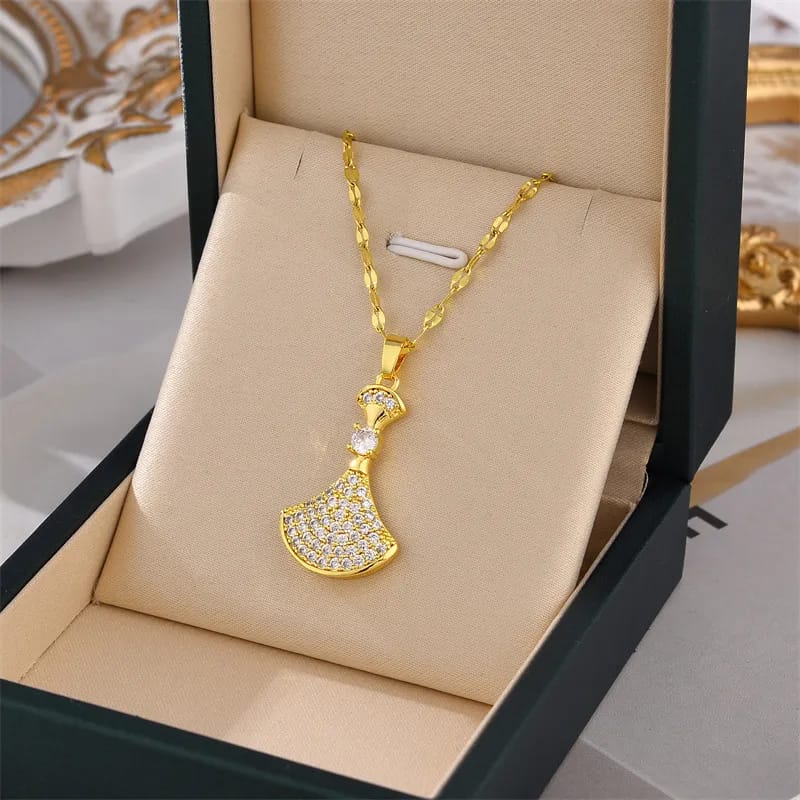 925 Korean Jewellery High Quality Beautiful Pendant Necklace For Girl | Special Event Korean Jewellery For Girls | Jewellery Gift