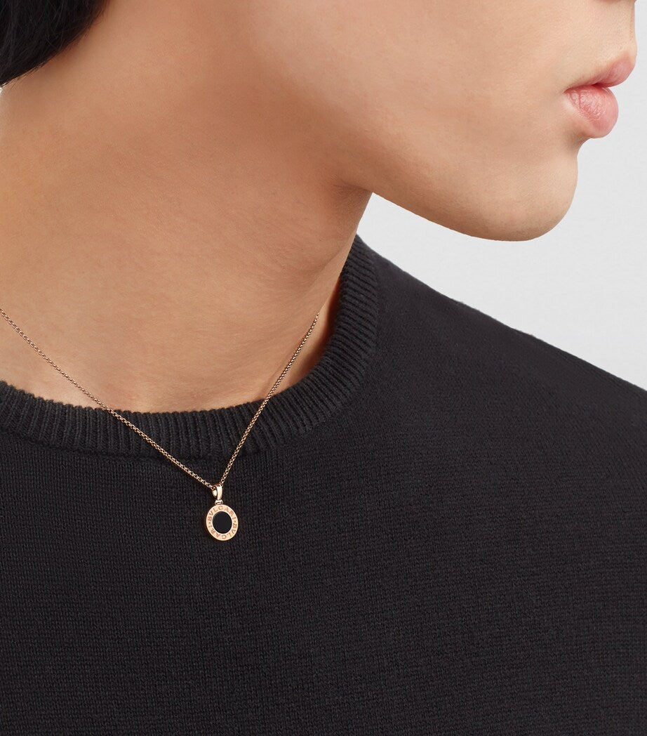 Branded Luxury S925 Button Coin Black Necklace Pendant For Women | Essential Jewelry for Daily Work - Never Fade Stainless Steel Necklace Birthday Gift For Girls