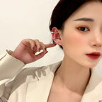 Korean Jewellery Gold/Silver 3Pcs Ear Cuff Clip Earring For Girls | Korean Earcuff C-shape Clip On Earrings