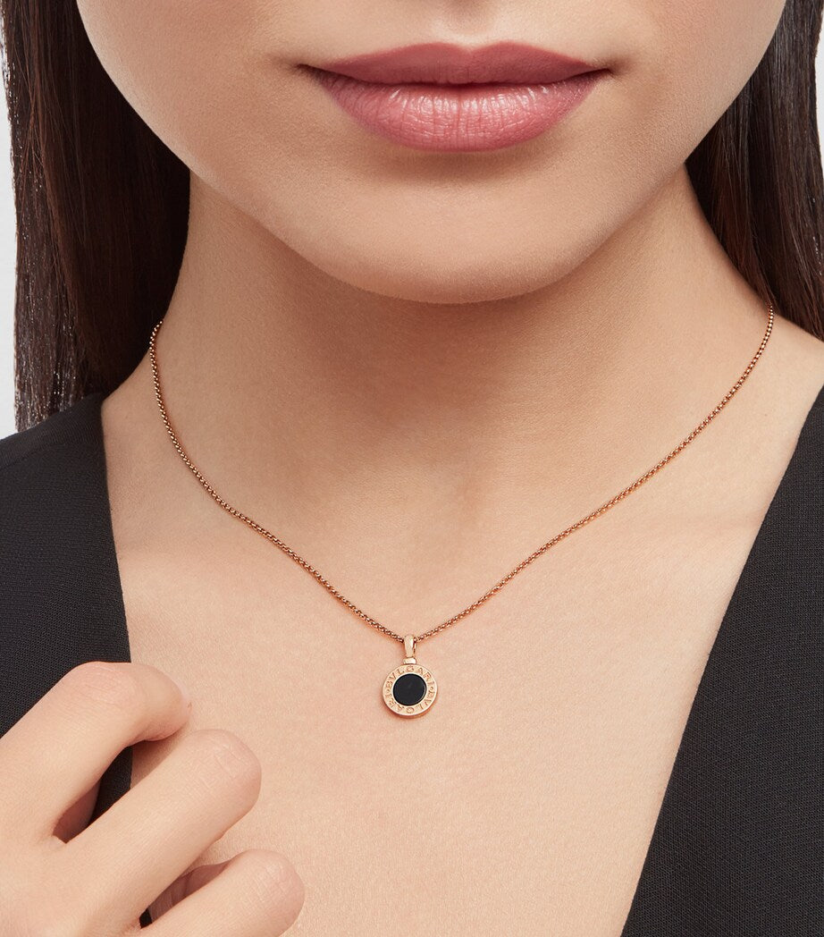 Branded Luxury S925 Button Coin Black Necklace Pendant For Women | Essential Jewelry for Daily Work - Never Fade Stainless Steel Necklace Birthday Gift For Girls
