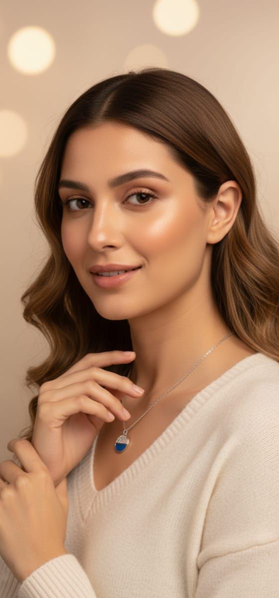 925 Silver Korean Jewellery High Quality Beautiful Pendant Necklace For Girl | Special Event Korean Jewellery For Girls | Jewellery Gift