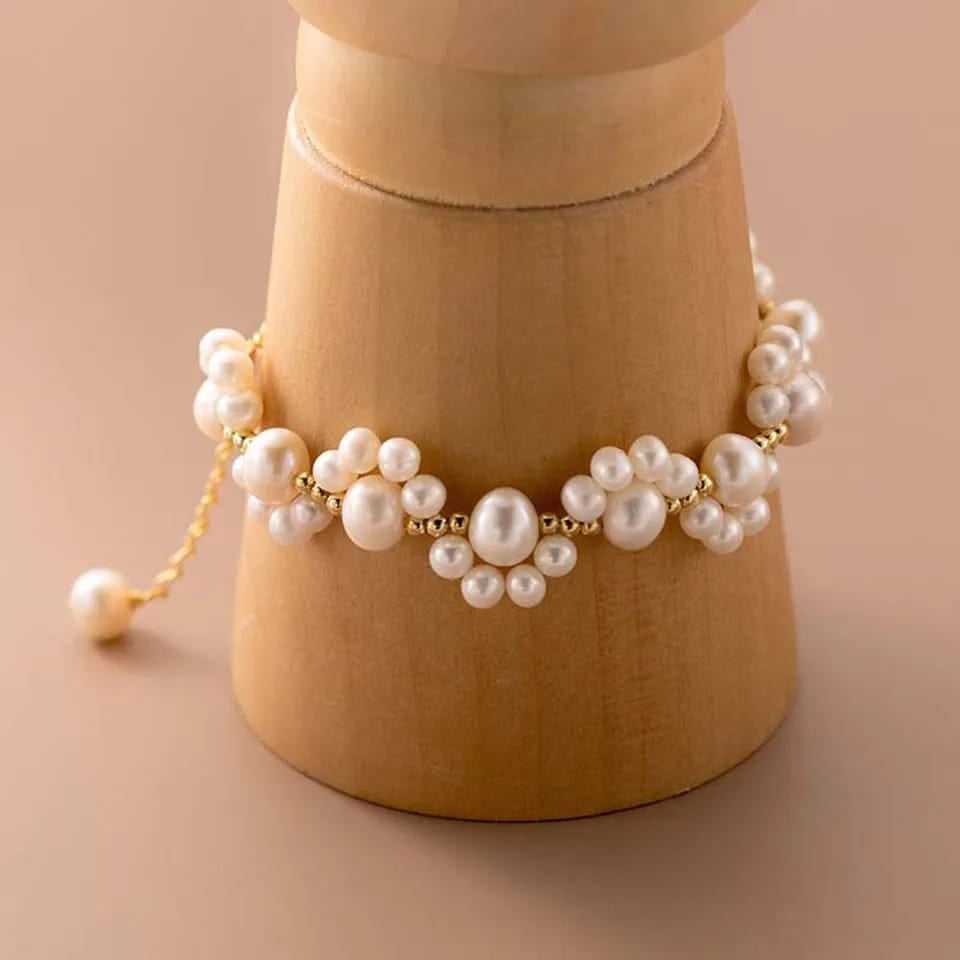 Korean Jewellery Pearl Bracelet White Pearl Hand Bracelet For Girls Birthday Party Gift Women Jewellery For Girls
