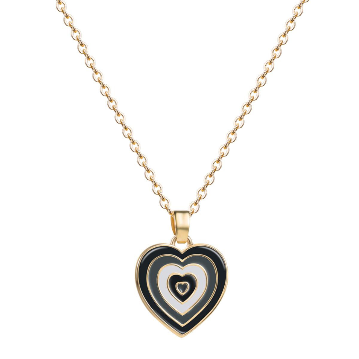 Gold Chain With Beautiful New Heart Pendant Necklace Jewellery For Girls - Korean Jewellery Necklace For Girl Stylish