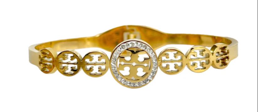 Luxury Stainless Steel 18k Gold Plated Fashion Tory Bracelet Bangles For Girl | Women