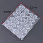 24Pcs Red & White Beautiful Trendy Fake Nails (With Glue) Set For Girls - Wearable Nails Stylish Pattern Artificial Nails For Women