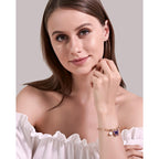 Golden Link Chain & Enamel Butterfly Bracelet For Girls Korean Jewellery | Beautiful Jewellery For Girls