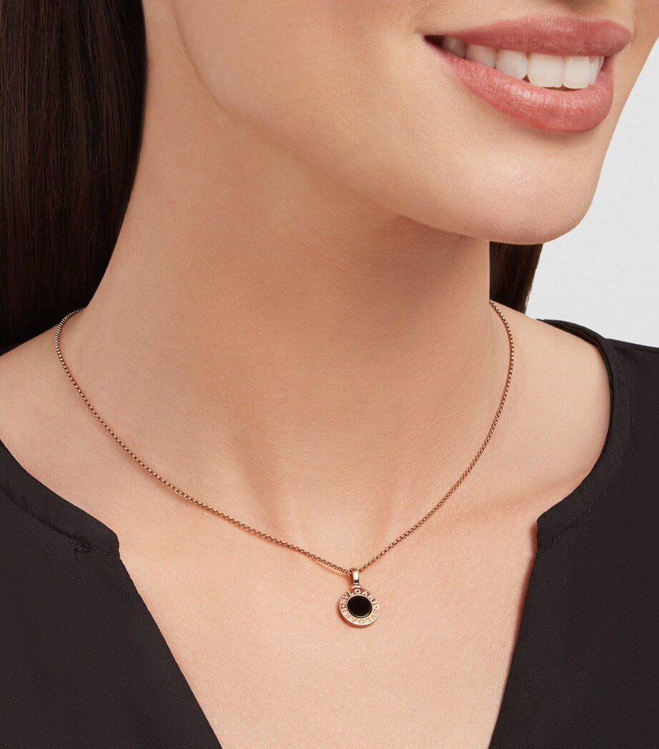 Branded Luxury S925 Button Coin Black Necklace Pendant For Women | Essential Jewelry for Daily Work - Never Fade Stainless Steel Necklace Birthday Gift For Girls