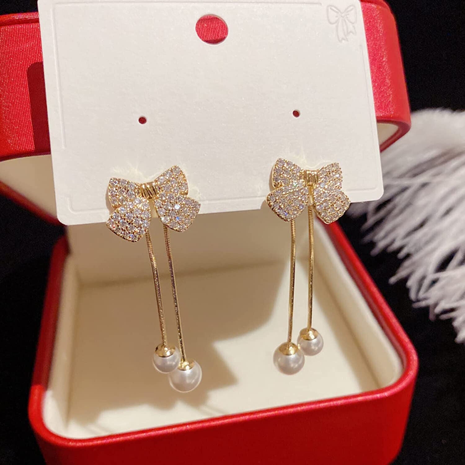 2023 Best Selling Women Bow Earrings Korean Fashion Earring Products Cute Jewelry for Girls