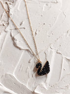 Gold Chain With Beautiful Black Swan Duck Necklace Korean Jewellery For Women - Gold Chain Neck Statement Collar Chains Shining Female Jewellery For Girls