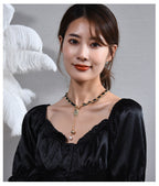 Latest Leather S925 Lock Chain For Girls Stylish - Korean New Trending Jewellery For Girls