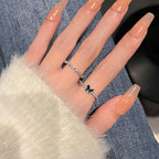 2PCS Korean Jewellery Butterfly Ring Set For Girls | Finger Rings Party Jewelry Gifts