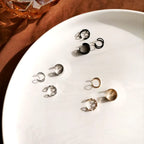 Korean Jewellery Gold/Silver 3Pcs Ear Cuff Clip Earring For Girls | Korean Earcuff C-shape Clip On Earrings