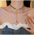 Latest Leather S925 Lock Chain For Girls Stylish - Korean New Trending Jewellery For Girls