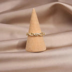 Stainless Steel Never Fade Gold Ring For Girl - Gold Adjustable Ring For Girls - Women Ring For Girls - Korean Jewellery