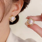 Korean Jewellery 925 Earings | Earring For Girls Stylish Simple Luxury Small Exquisite and Elegant Style Diamond Earrings New French Earrings Jewellery For Girls