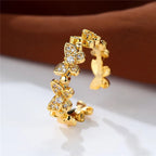 Stainless Steel Never Fade Butterfly Adjustable Ring For Girl - S925 Adjustable Ring For Girls - Women Ring For Girls - Korean Jewellery