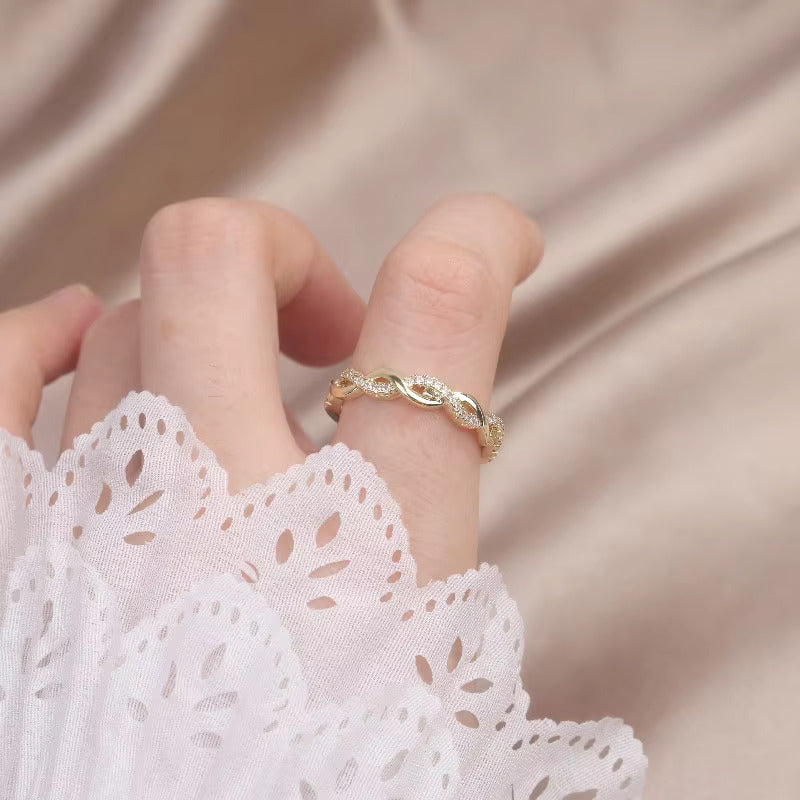 Stainless Steel Never Fade Gold Ring For Girl - Gold Adjustable Ring For Girls - Women Ring For Girls - Korean Jewellery