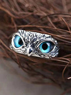 Korean Jewellery Silver Demon Owl Eyes Ring For Girls & Boys | Korean Jewellery For Boys & Girls