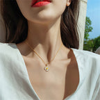 New Daisy Sunflower Pendant Necklace Jewellery For Girls - Korean Jewellery