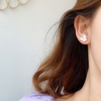 Korean Jewellery S925 Needle White Enamel Shell Fairy Butterfly Earring For Girls Women | S925 Needle Earings For Birthday Wedding Anniversary | For All Occasions