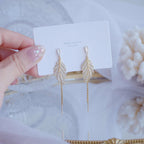 2023 Best Selling Women Leaf Earrings Korean Fashion Earring Products Cute Jewelry for Girls