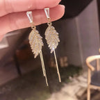 2023 Best Selling Women Leaf Earrings Korean Fashion Earring Products Cute Jewelry for Girls