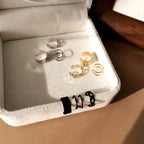 Korean Jewellery Gold/Silver 3Pcs Ear Cuff Clip Earring For Girls | Korean Earcuff C-shape Clip On Earrings