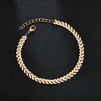 Leaf Gold Anklet For Girls Stylish - Excellent Quality - Golden Leaf Anklet for Girls - Korean Jewellery For Girls
