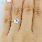 S925 Never Fade Zircon Adjustable Ring For Girl - Gold Four Claws Zircon Adjustable Ring For Girls - Women Ring For Girls - Korean Jewellery