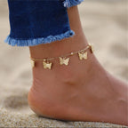 Golden Chain & Butterfly Anklet Jewellery For Girls Fishtail Chain Fashion Personality Korean Jewellery