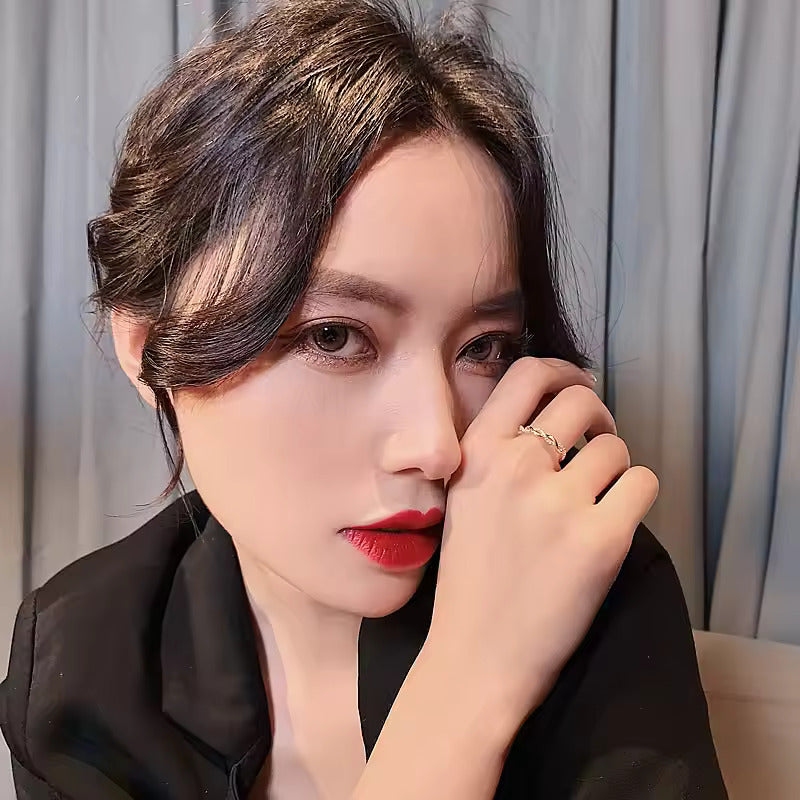 Stainless Steel Never Fade Gold Ring For Girl - Gold Adjustable Ring For Girls - Women Ring For Girls - Korean Jewellery